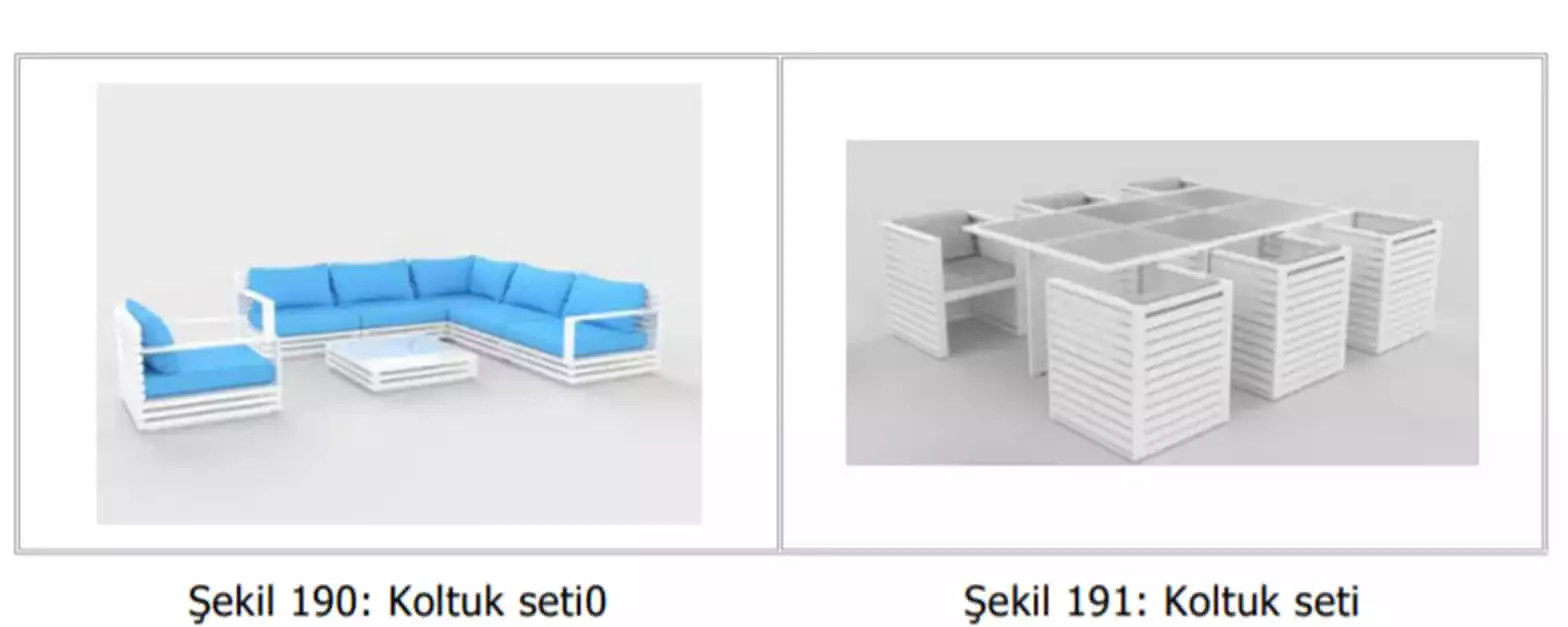 örnek mobilya set tasarım başvuruları-Maltepe Patent